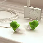 Unos auriculares rana muy originales