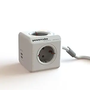 PowerCube con Alargador y Dos Puertos USB