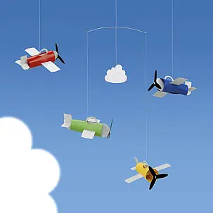 Móvil Infantil de Aviones 