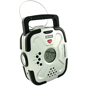 Reloj, Linterna y Radio Dinamo para Excursionistas Intrépidos