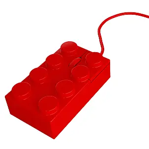 Ratón Óptico Ladrillo Rojo