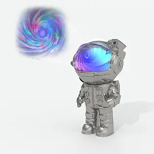 Astronauta proyector de vía láctea