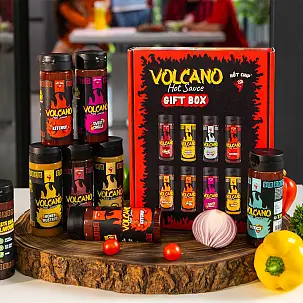 Volcano: Set de 8 salsas picantes