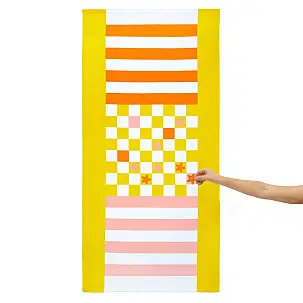 Toalla de playa original de juego Checkers