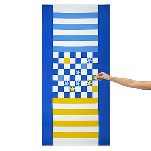 Toalla de playa original de juego Checkers