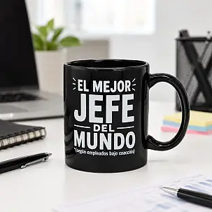 Taza para jefe con mensaje El mejor jefe del mundo