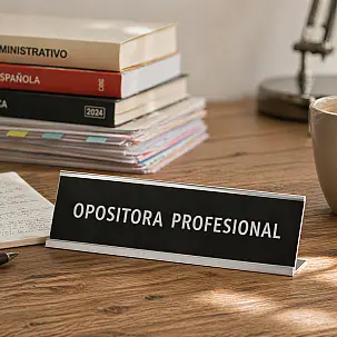 Placa de escritorio OPOSITORA PROFESIONAL