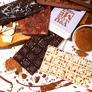 Kit para preparar tus propias tabletas de chocolate