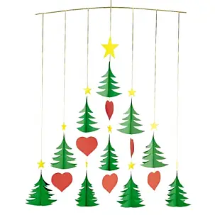 Móvil Árboles de Navidad
