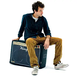 Puf Amplificador Negro Grande