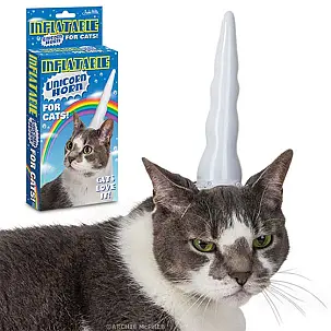 Cuerno de Unicornio Inflable para Gatos