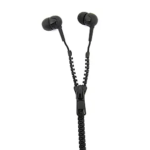 Auriculares Cremallera Negro
