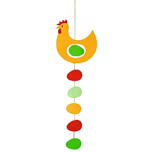 Móvil de Gallina con Huevos
