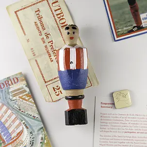 Auténtico Muñeco de Futbolín del Atlético de Madrid