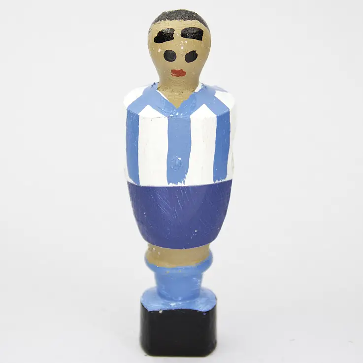 El muñeco de futbolín del Málaga