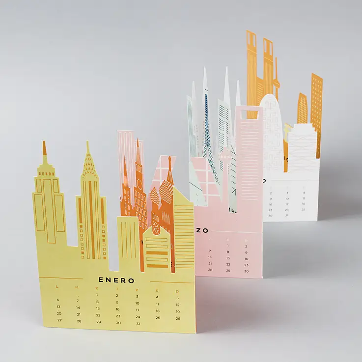 Un calendario 2014 de diseño español