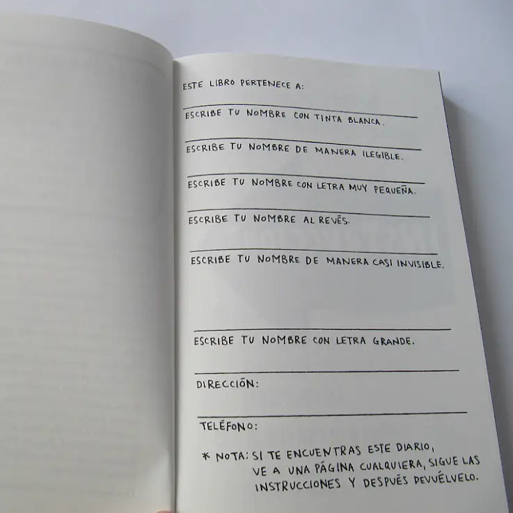 La autora te da instrucciones sobre cómo actuar