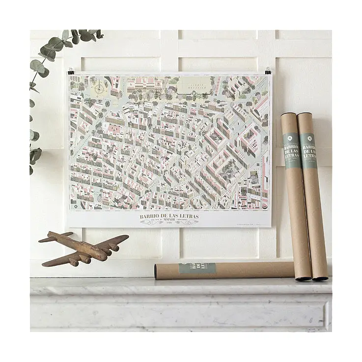 Un mapa del Barrio de las Letras