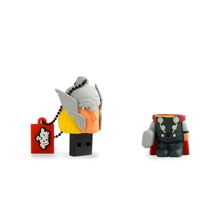 La memoria USB está en la cabeza