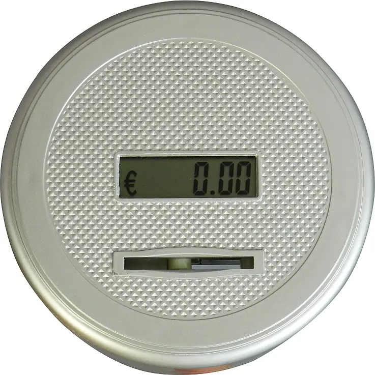 El valor de tus ahorros aparece en la pantalla LCD