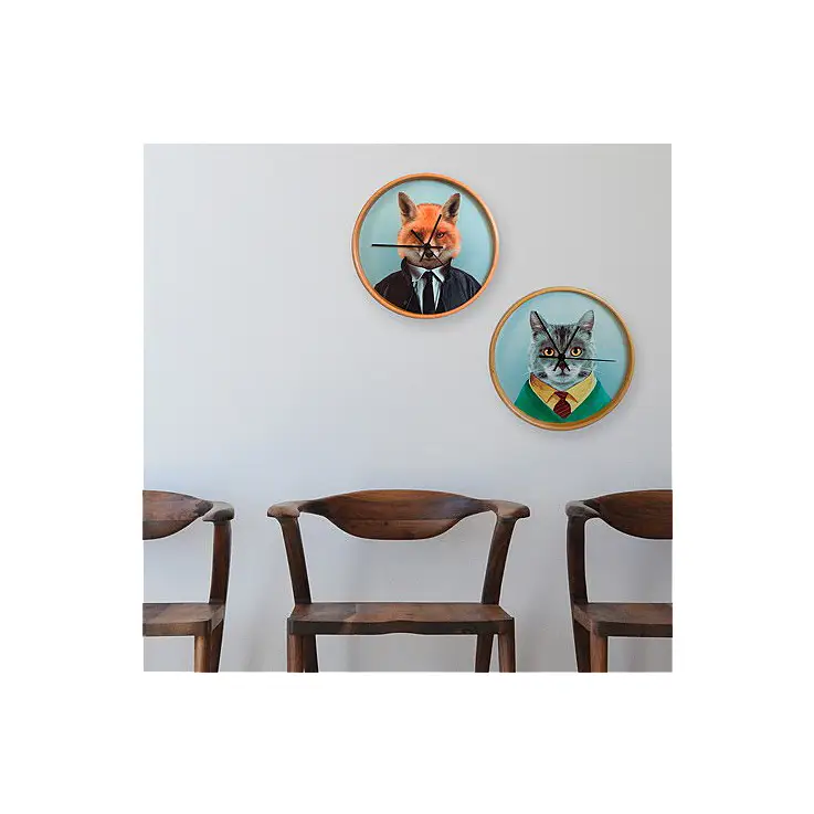 El reloj de pared de los Zoo Portraits