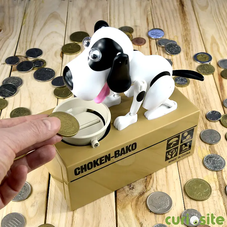 La hucha perro hambriento se comerá tus ahorros