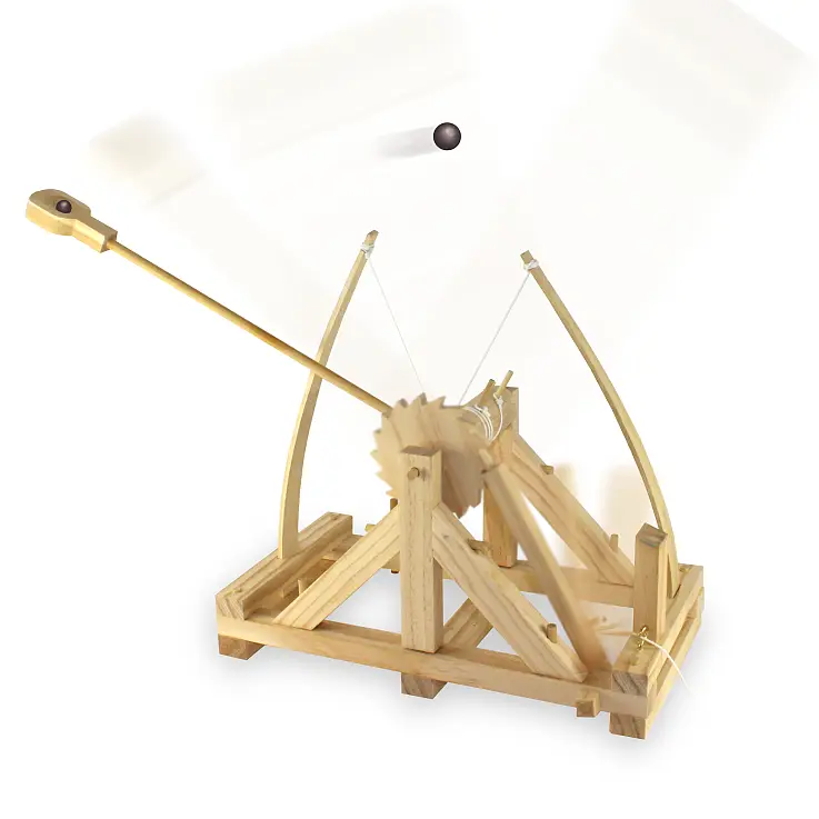 La catapulta de Leonardo da Vinci a tu alcance