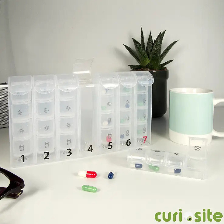 Un pastillero semanal muy organizado