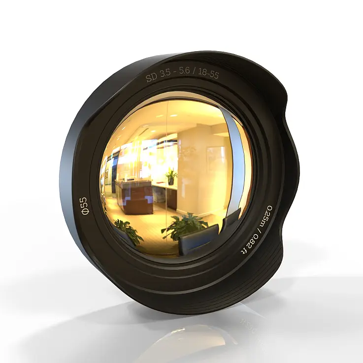 Un espejo ojo de pez muy fotográfico