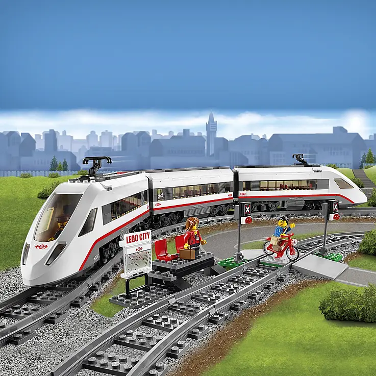 Un espectacular tren de alta velocidad de LEGO