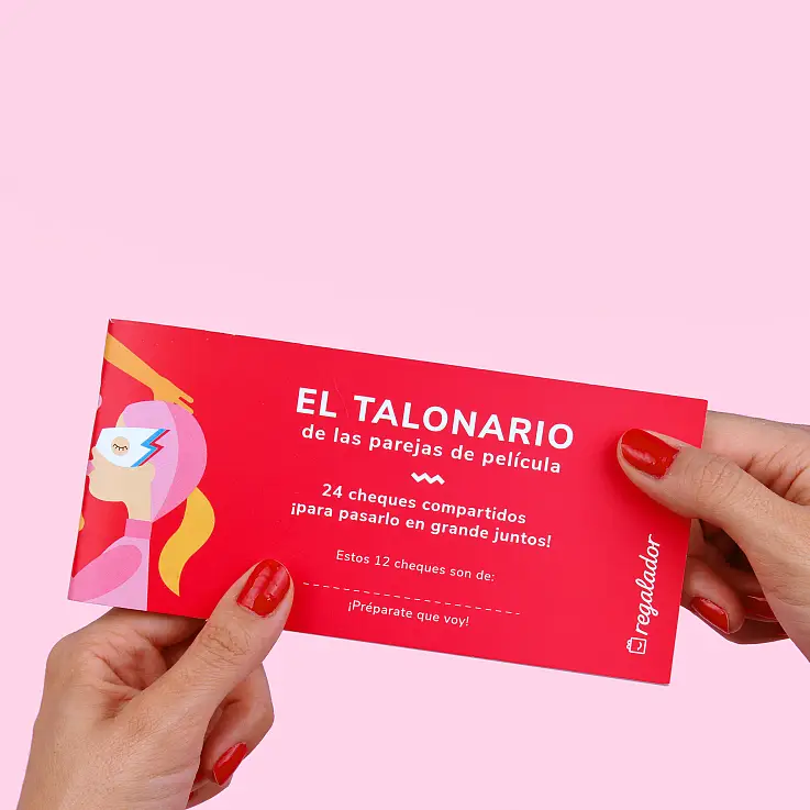 Incluye un talonario para parejas de película