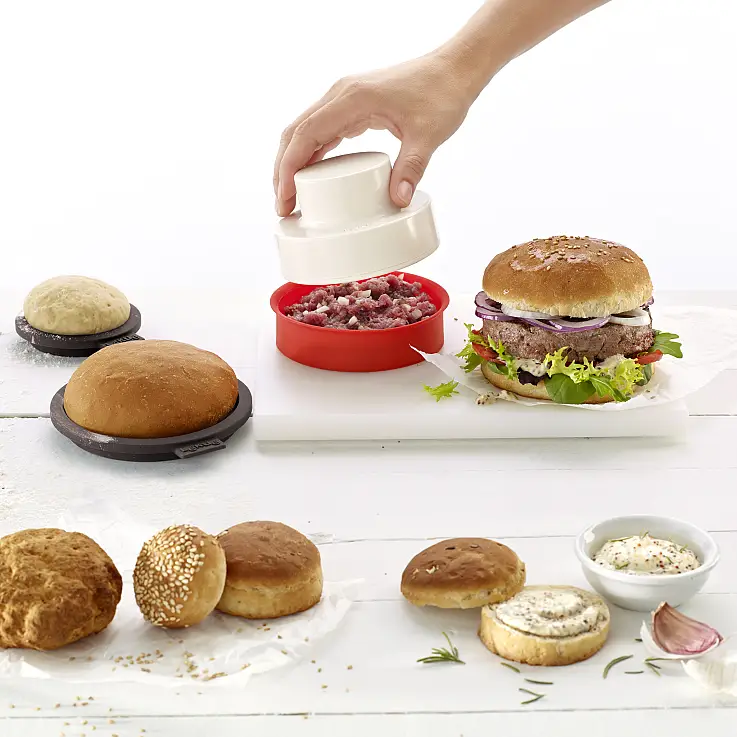 Prepara tus propias hamburguesas con su pan casero