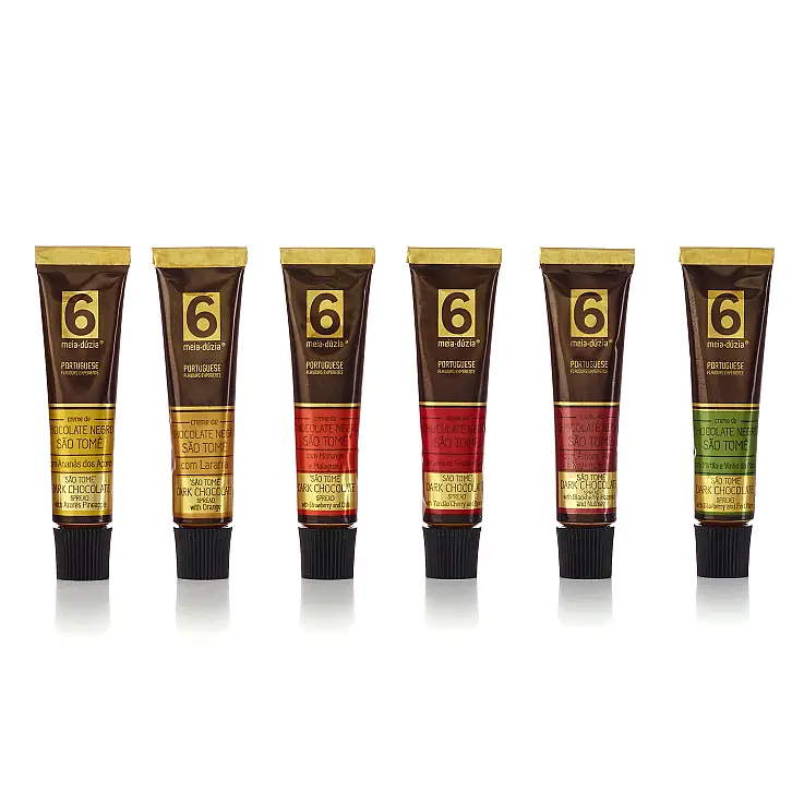 Cremas de chocolate negro gourmet en tubo 