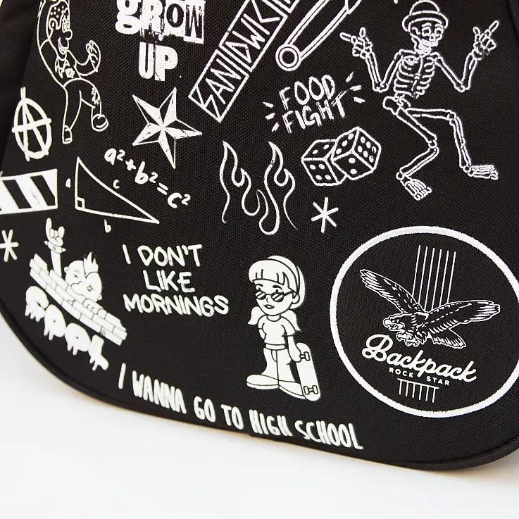 Decorada con grafitis neopunkies