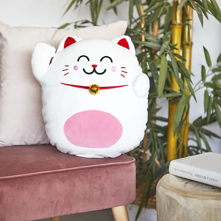 El cojín gato de la suerte de Mr. Wonderful