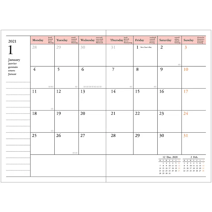 Con plannings mensuales