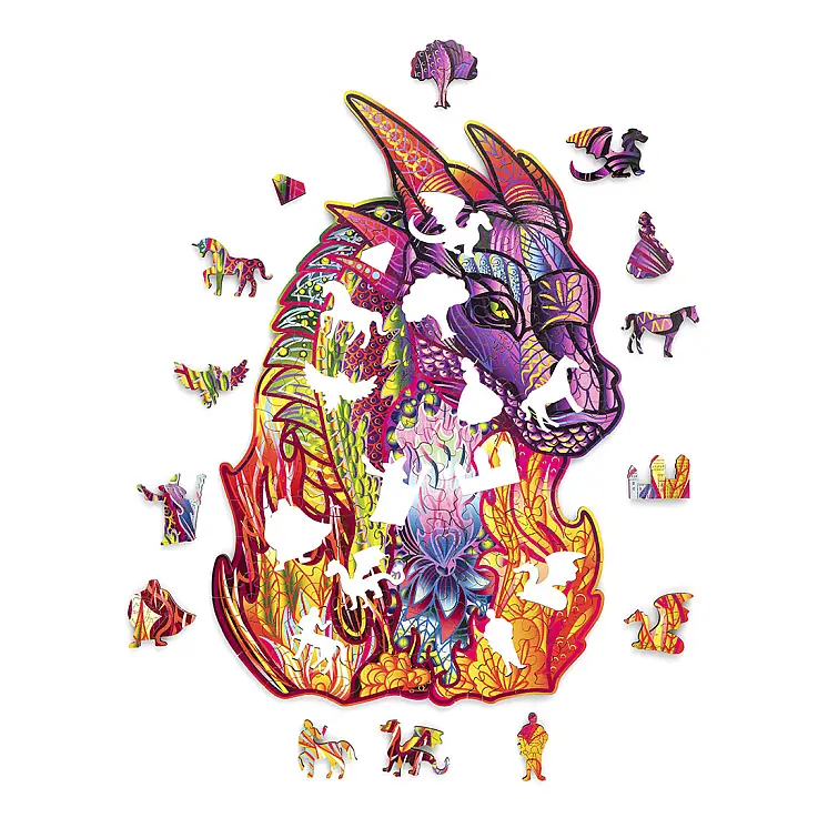 El dragón tiene 184 piezas