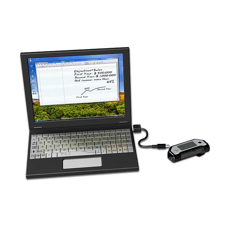 El paquete incluye el software "Note Manager"