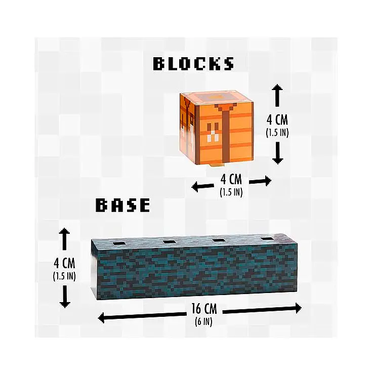 Se compone de la base y 16 bloques 