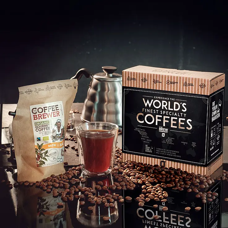 Una caja de regalo con 5 de los mejores cafés del mundo