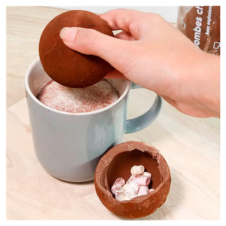 Bombas de chocolate belga y nubes