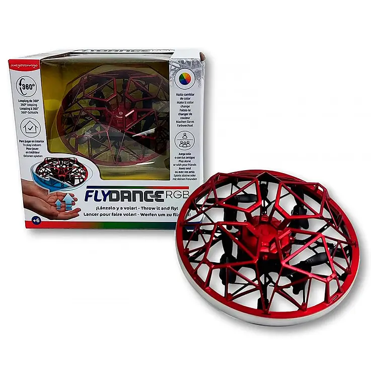 Diviértete jugando con este mini drone volador que se dirige con las manos