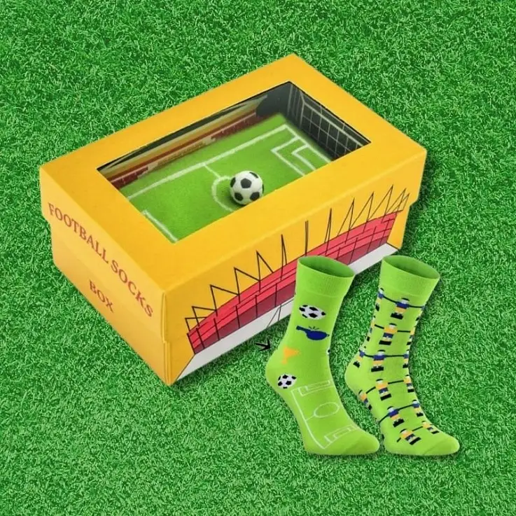 Cada calcetín tiene un estampado distinto