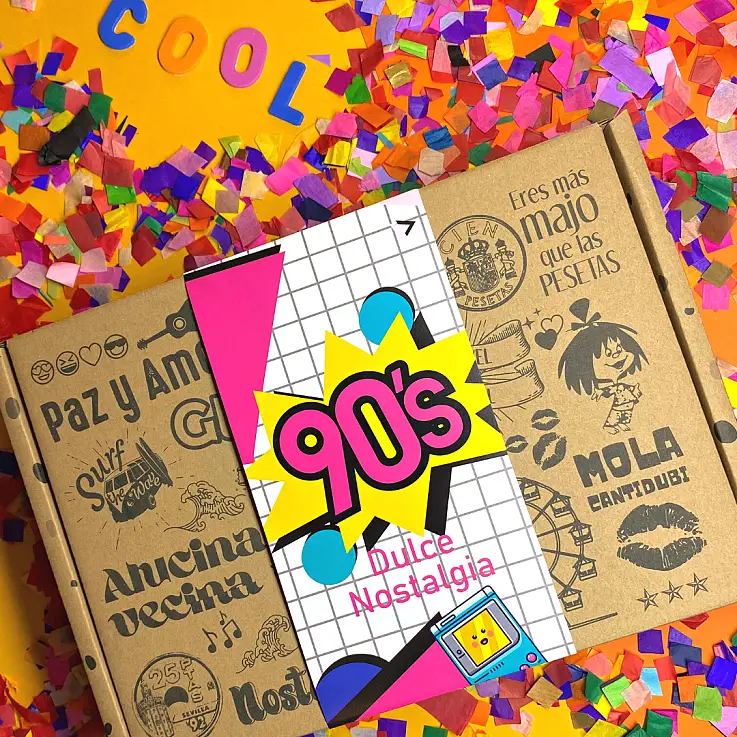 Incluye casi 1 kg de chuches típicas de la época 