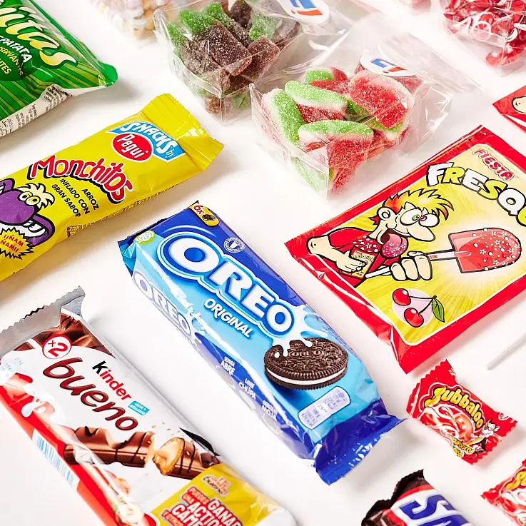 13 tipos de chuches y snacks diferentes 