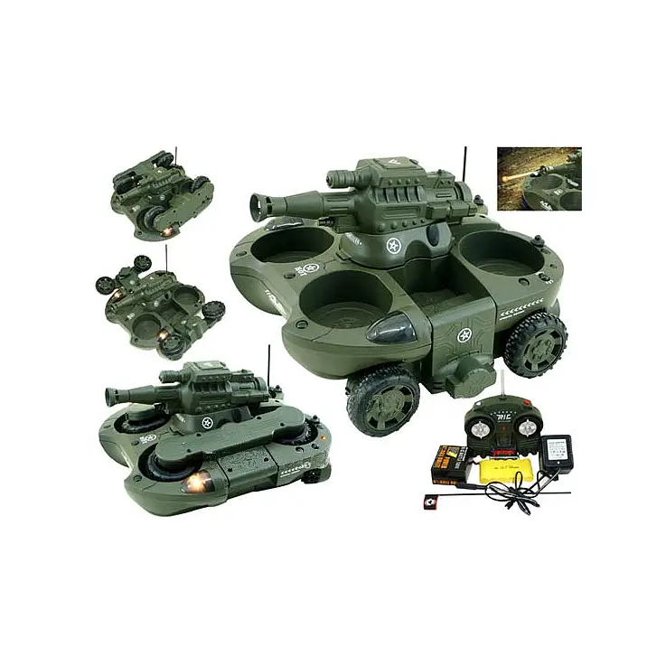 Este tanque cambia de coche a lancha con sólo pulsar un botón.