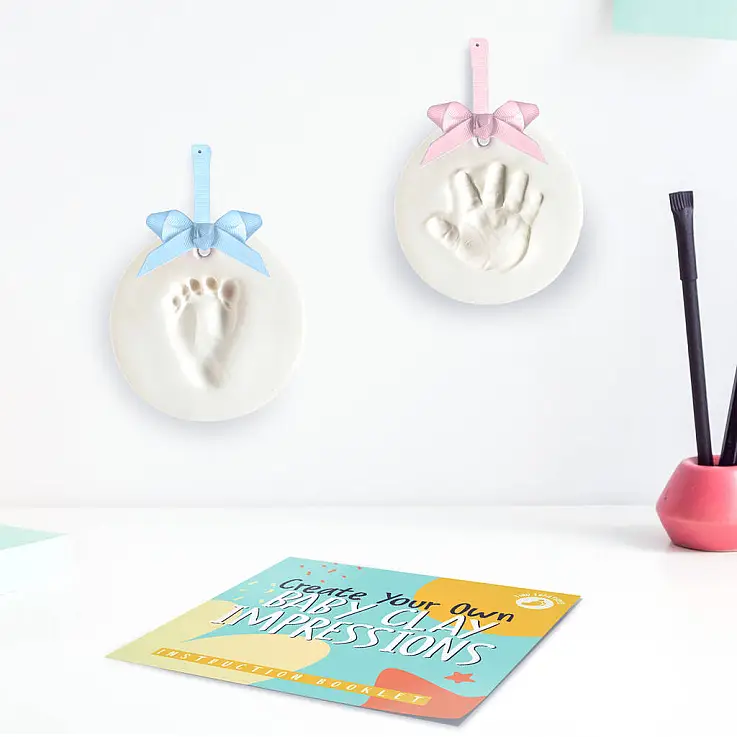 Kit de arcilla para huellas de bebé