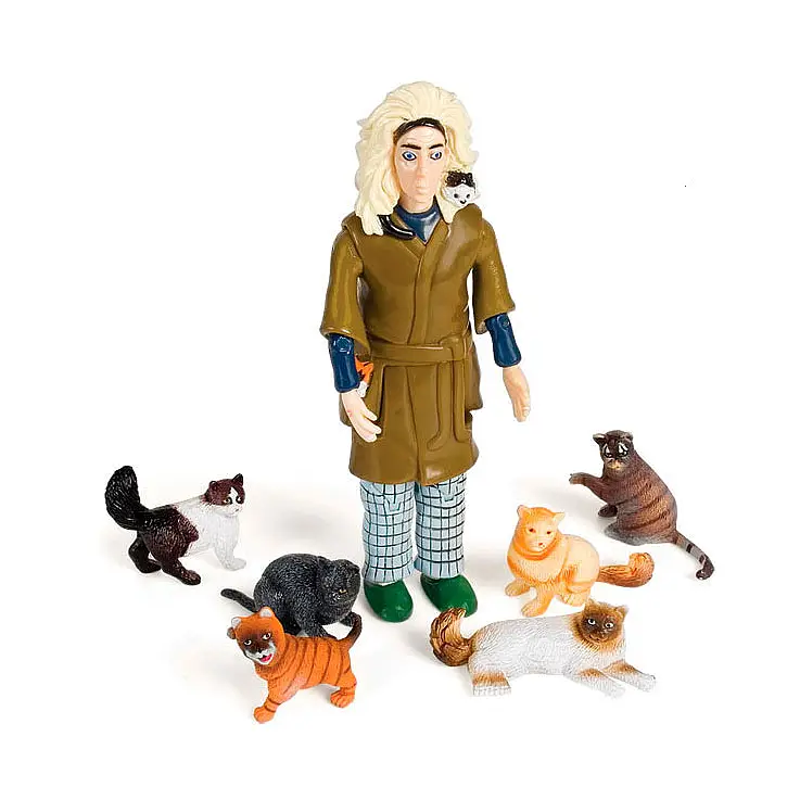 Figurita Articulada 'Crazy Cat Lady'