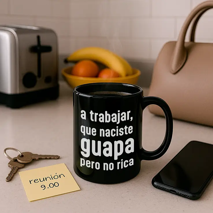 Taza a trabajar que naciste guapa pero no rica