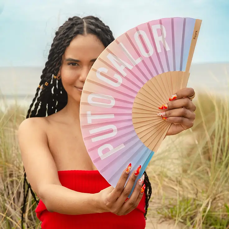 Abanico para haters del calor degradado